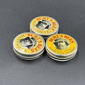 (3) Burt's Bees Hand Salve 0.30 0z./8.5g Travel Size Tin